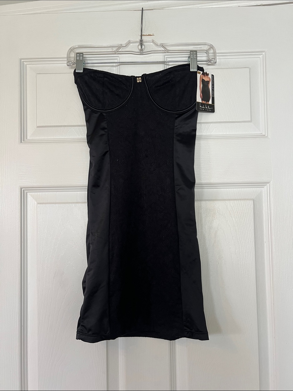 Nicole Miller Black Strapless Shaping Slip